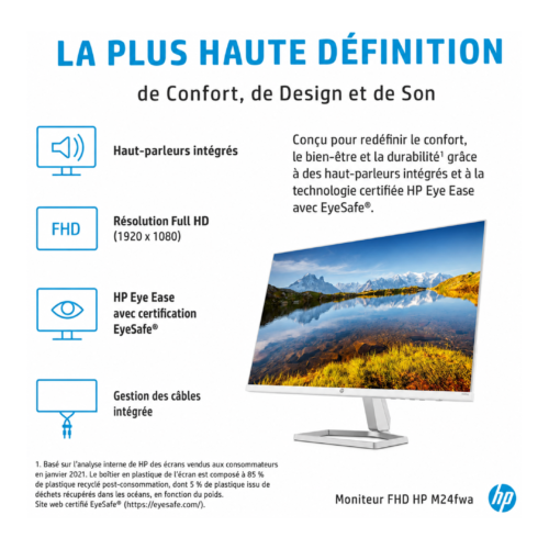 7 (10) Moniteur hp 24 pouce